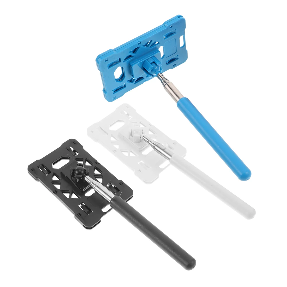 

3 Pcs Parking Lot Card Taking Tool Payment Rod Telescope Plastic License Holder