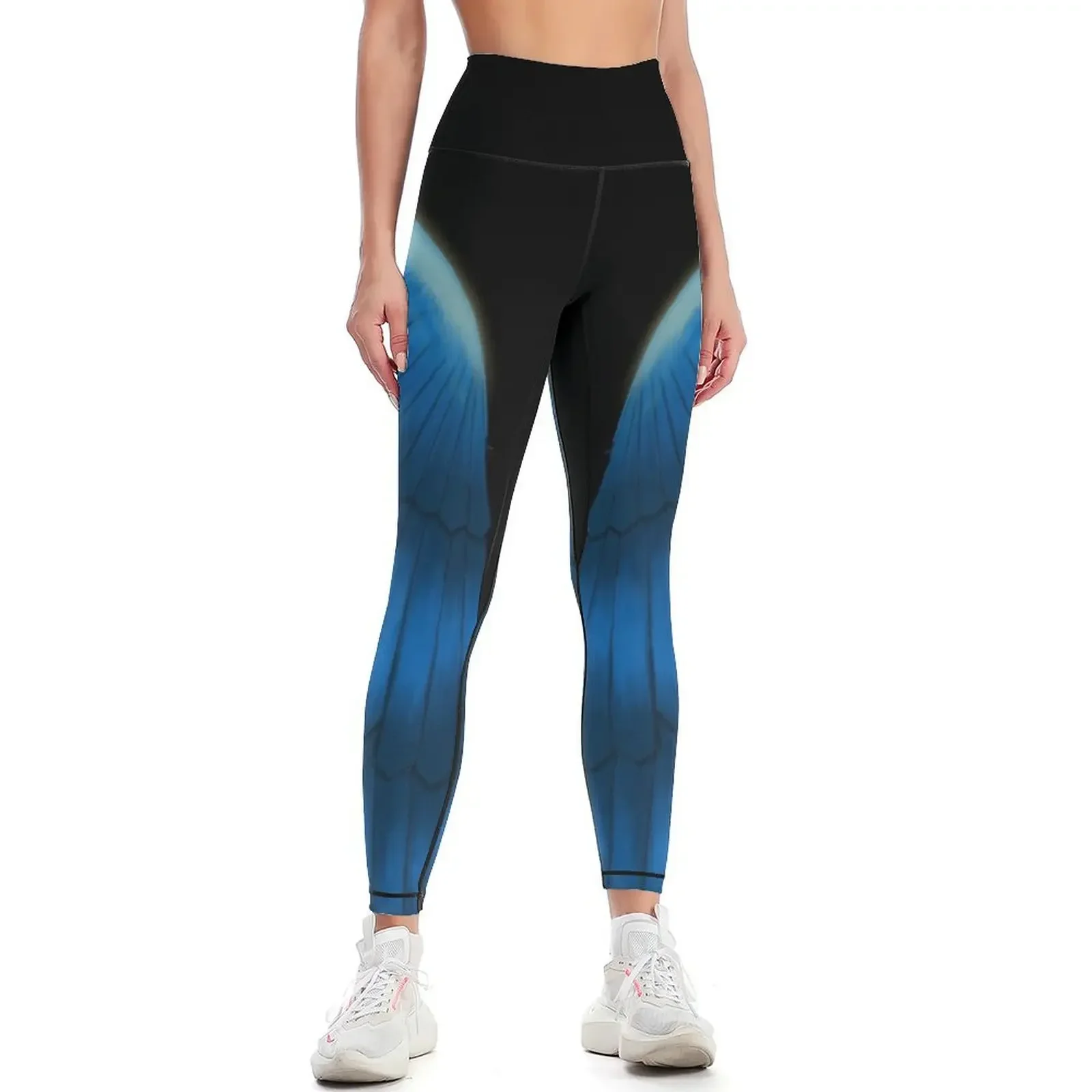 

Wings - Blue Leggings Training pants sportswear woman gym 2025 trousers Women sports Womens Leggings