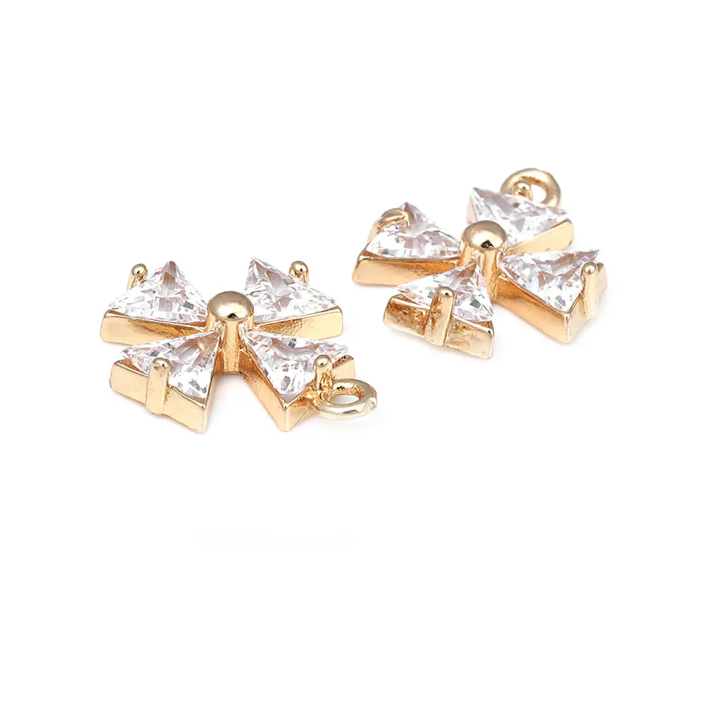 18K Gold Color Airplane Bicycle Tower Windmill Charms Pendants High Quality Diy Jewelry Making Necklace Earrings Accessories