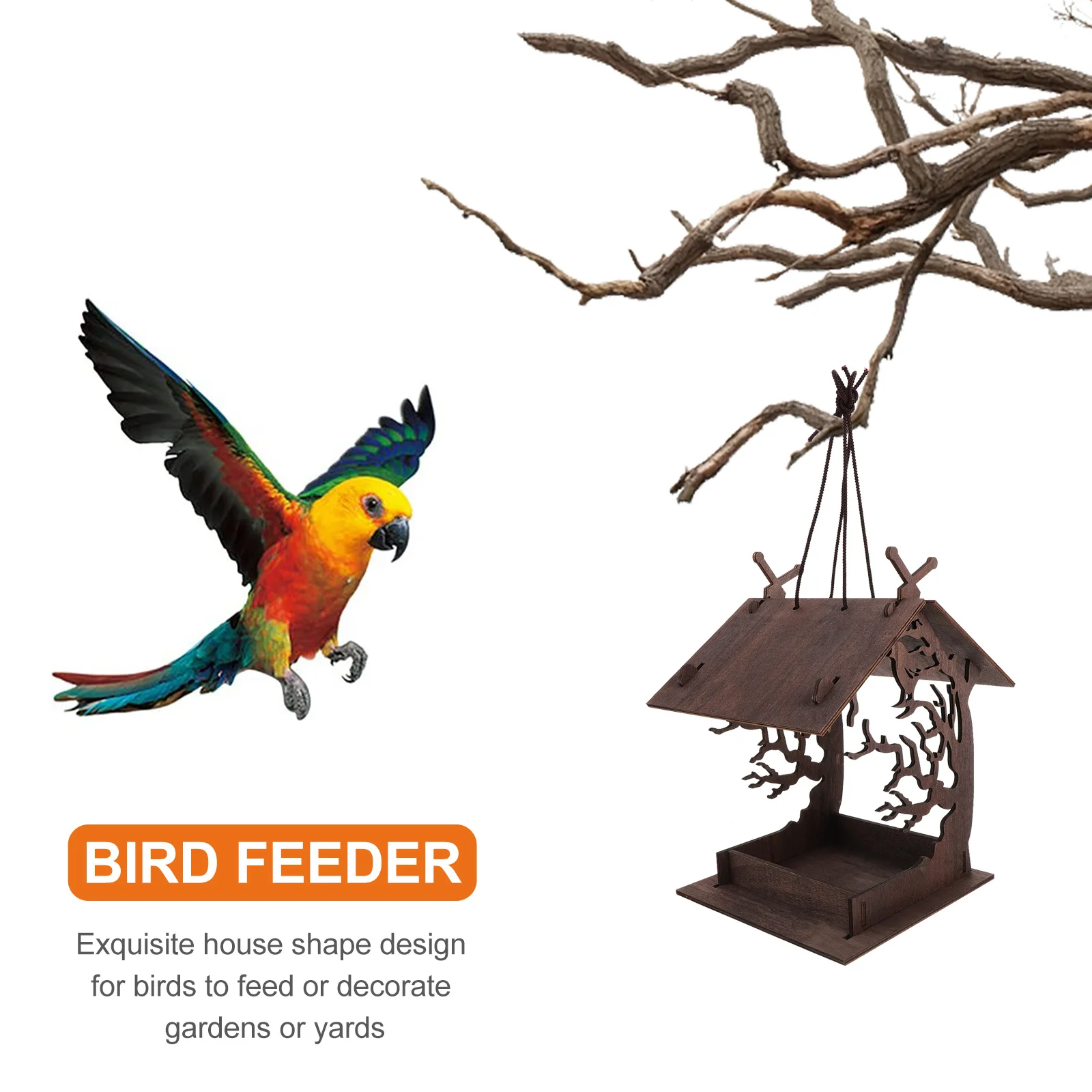 

DIY Bird Feeder Garden Yard Decor Attractive View for Trees and Bird Feeder Outdoor Garden Decor