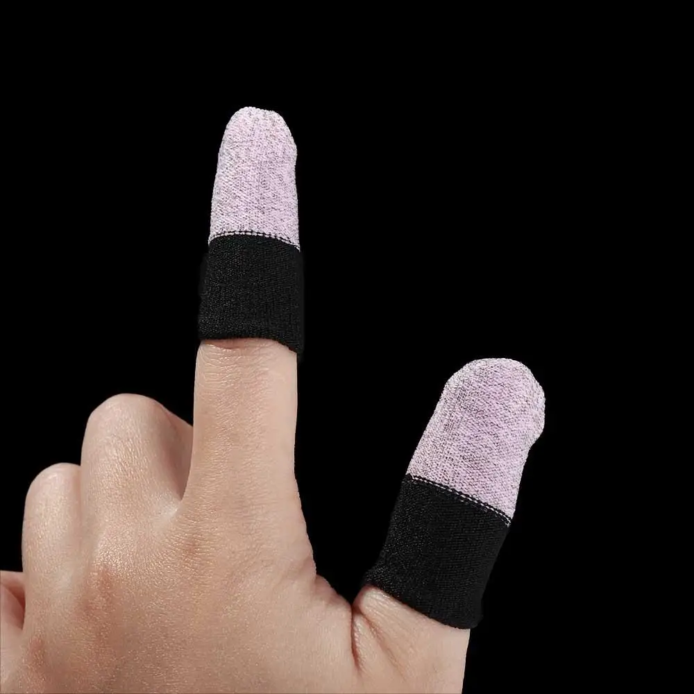 Funda de dedo de fibra de plata esterlina para Gaming, guantes antideslizantes para PUBG, a prueba de sudor, para pantalla táctil, para mujer