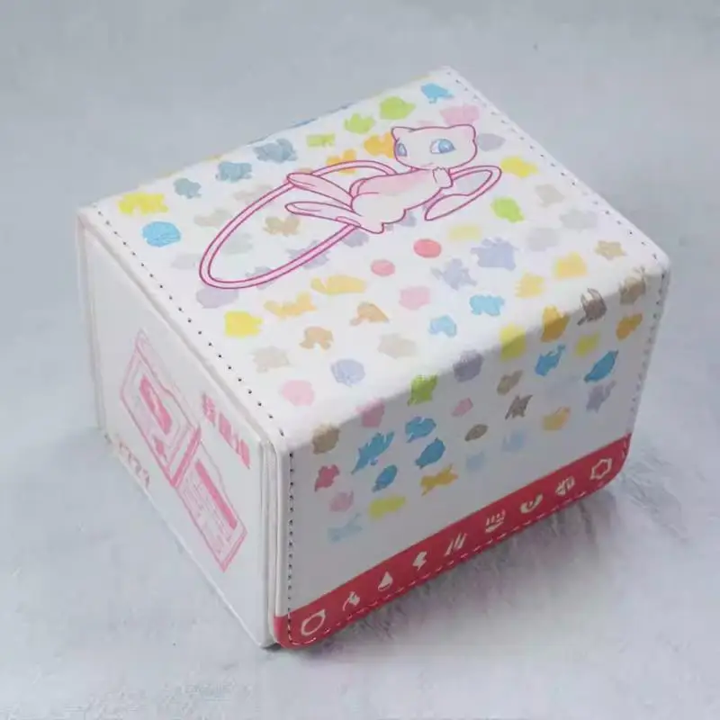 PTCG Card Box Miraidon Mew Lugia LTCB Yu-Gi-OH! Anime Game Collection Card box Omegamon Gallantmon Large capacity side plug 100+