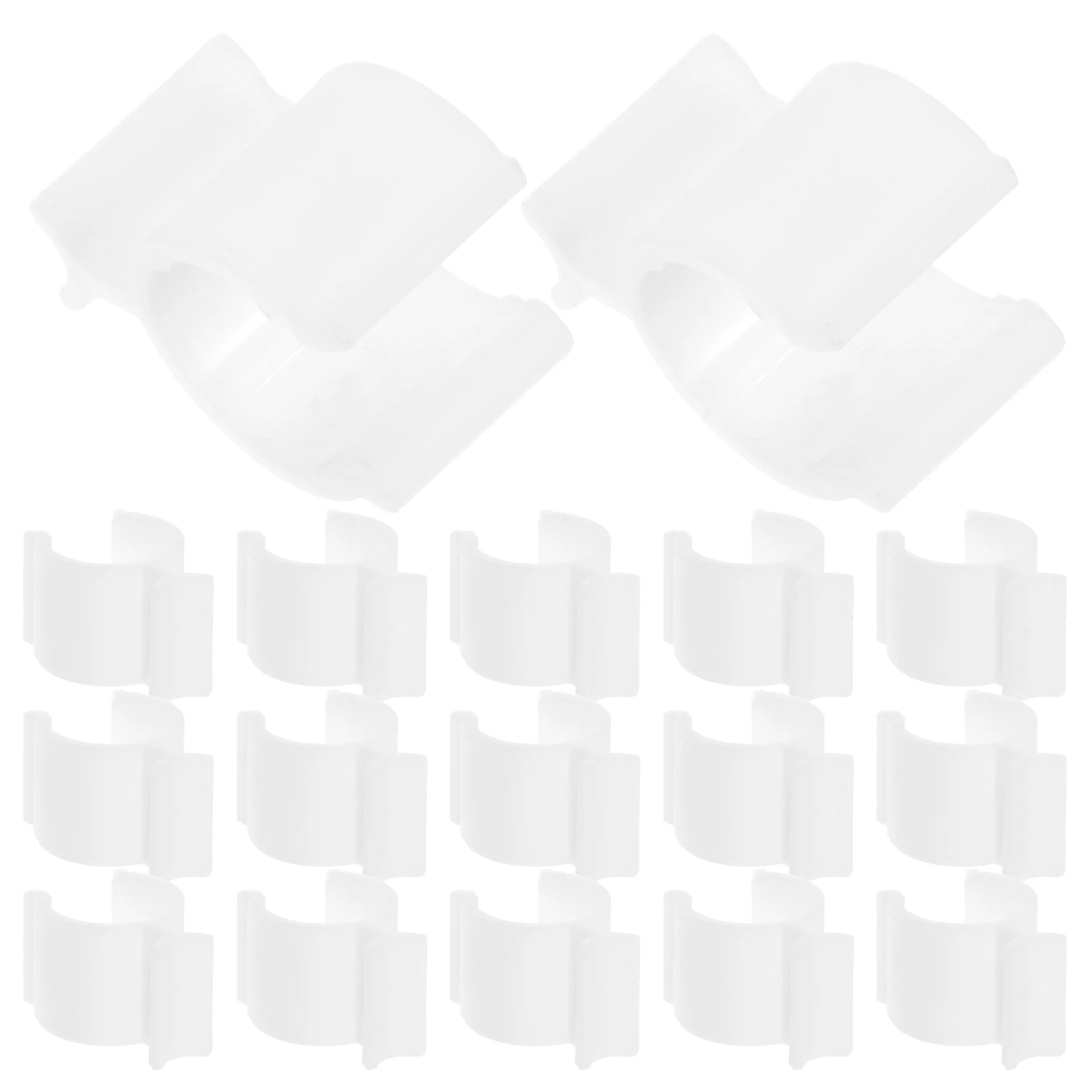 

30pcs Pump Head Buckle Bottle Leakproof Lock Clip Collar Shampoo Dispenser Compatible Travel Secure Fit Plastic PP