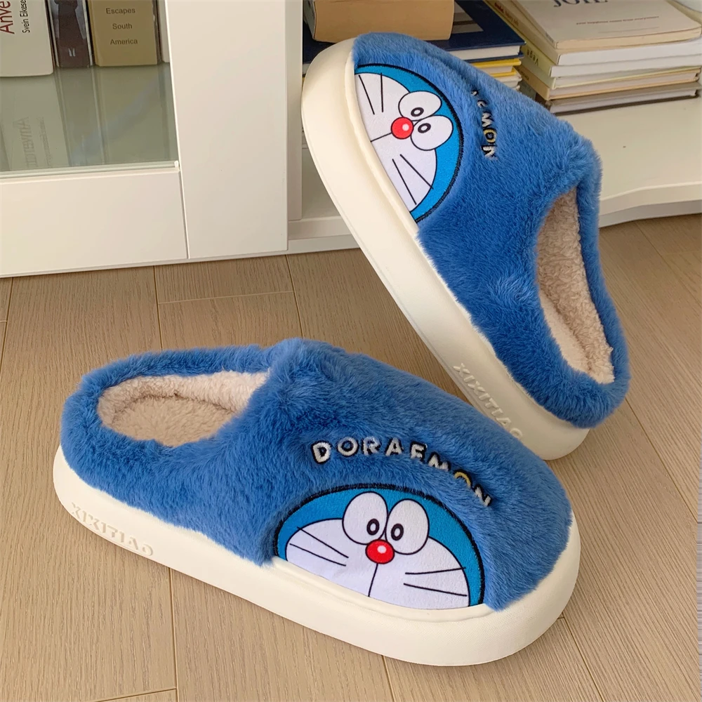 جديد شتاء لطيف الكرتون عبقور النعال النساء موضة دافئة مريحة هادئة الترفيه المنزل عدم الانزلاق نعال تدفئة حجم 36-45 #4