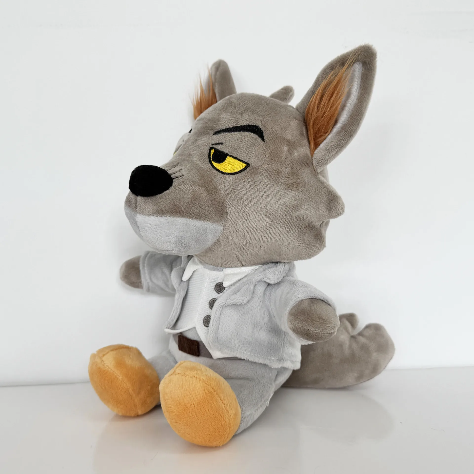 Anime The Bad Guys muñeco de peluche de juguete 25CM Villain Alliances Diane y el Big Bad Wolf lindo muñeco de peluche de dibujos animados juguete para regalo de chico