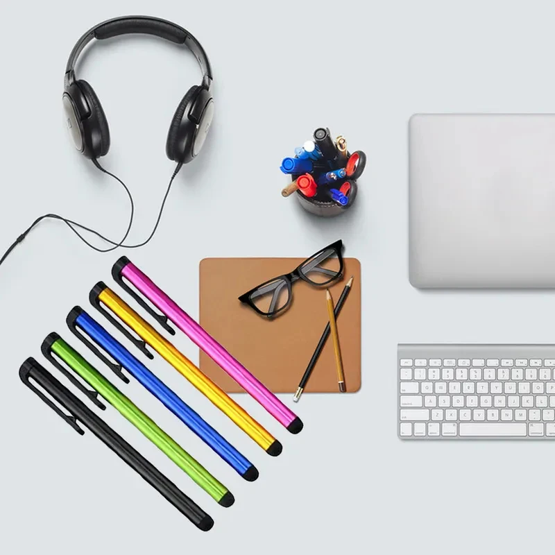 10/20Pcs Screen Pen Capacitive Stylus with Sensitive Rubber Tip Metal Body for All Smartphones Tablets Winter Glove Friendly
