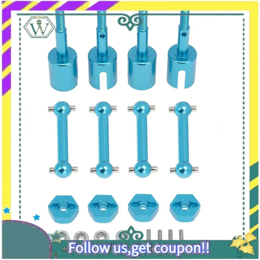 

(New) Metal Drive Shaft CVD Dogbone Wheel Axle Cup Hex Adapter For Tamiya TT-01 TT01 TT-02 TT02 1/10 RC Car Upgrade Parts