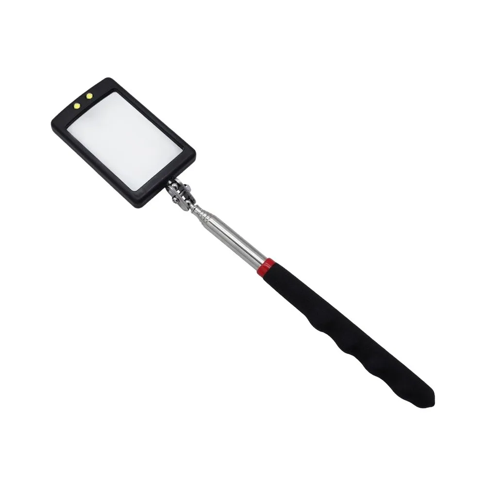 Portable for LED Telescopic Under Vehicle Inspection Mirror Foldable 34 inch Reach for Mechanics Inspectors and DIY Users