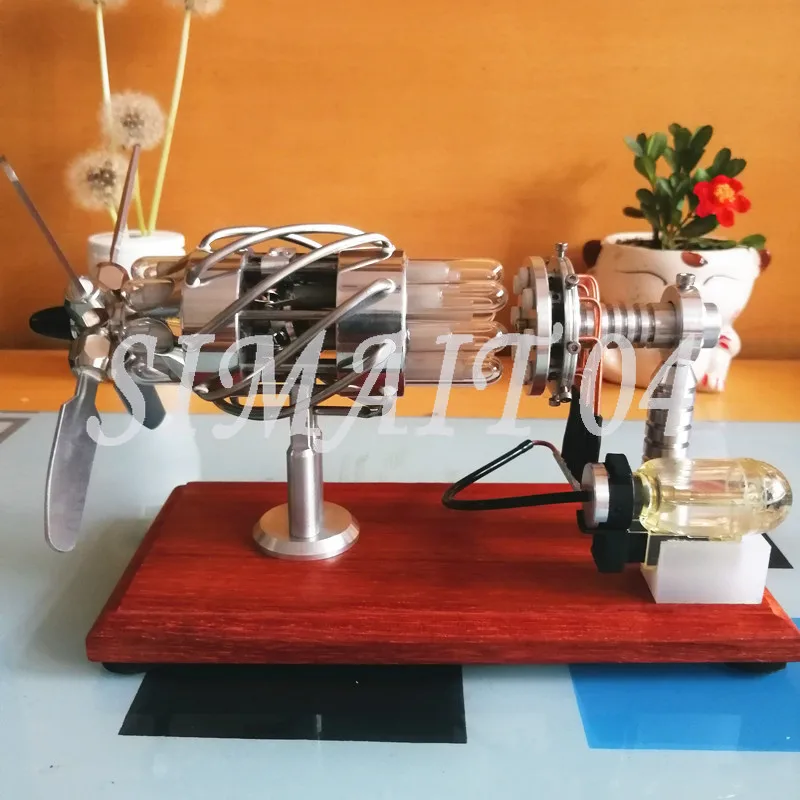 

16 Swashplate Stirling Engine Model External Combustion Engine Educational Physics Toys Novelty Creative Technology Gifts