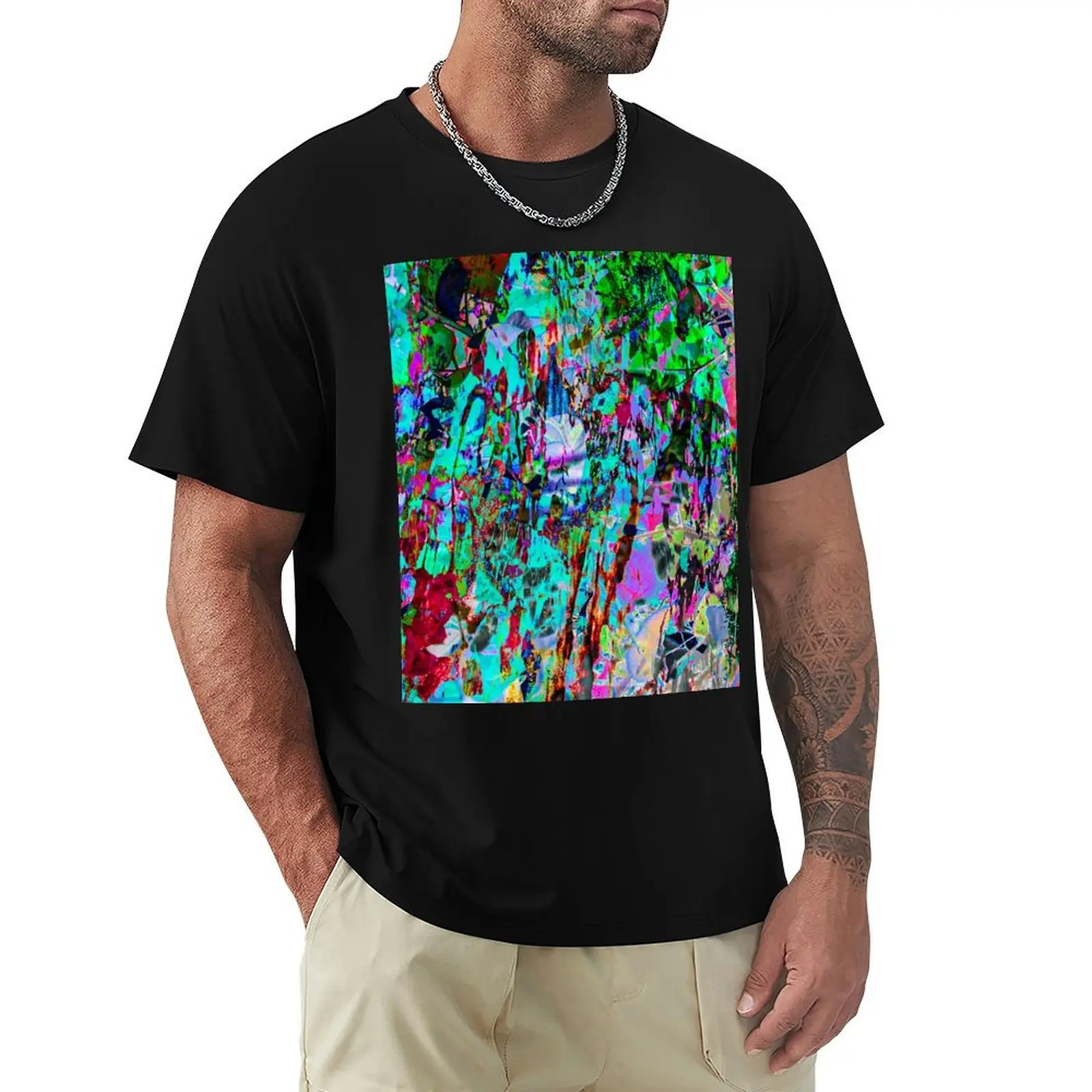 Splatter Paint T-Shirt Plus Size Lightweight Tee Shirt