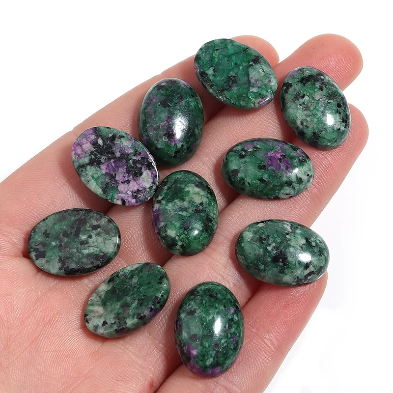 2-10pcs/lot Natural Stone Cabochon Oval Flatback Reiki Natural Unakite Stone For Diy Ring Bracelet Earring Jewelry Making Findin