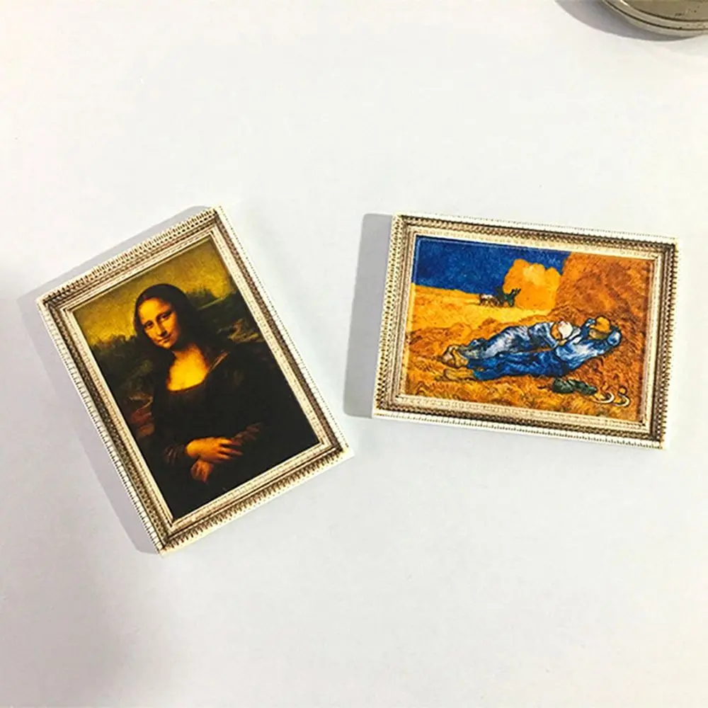 Mona Lisa refrigerator magnetic stickers van gogh Sunflower World famous paintings 3d fridge magnets home decoration collection