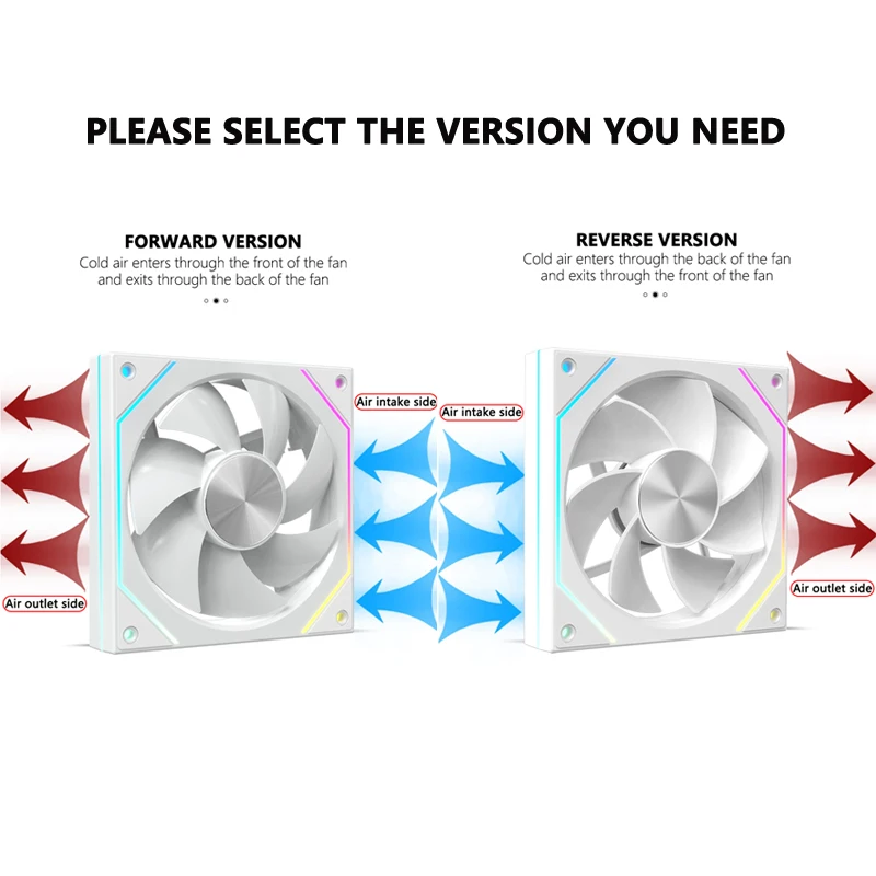 JUMPEAK SP120 ARGB Sync 120mm Cooling Fan Coherent LED Strip PWM Quiet 12cm RGB Fans For PC Computer Case CPU Water Cooler