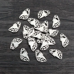 30pcs 13x7mm No Fade Charms 316 Stainless Steel Wolf Head Charms pendant Jewelry Making Accessories DIY for necklace bracelet