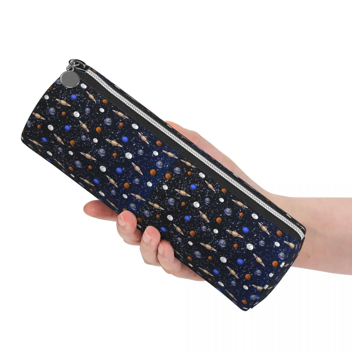 Solar System Space Planets Universe Pencil Case Pen Holder Cylinder Pen Box Pencil Bag for Studen Stationery Supplies