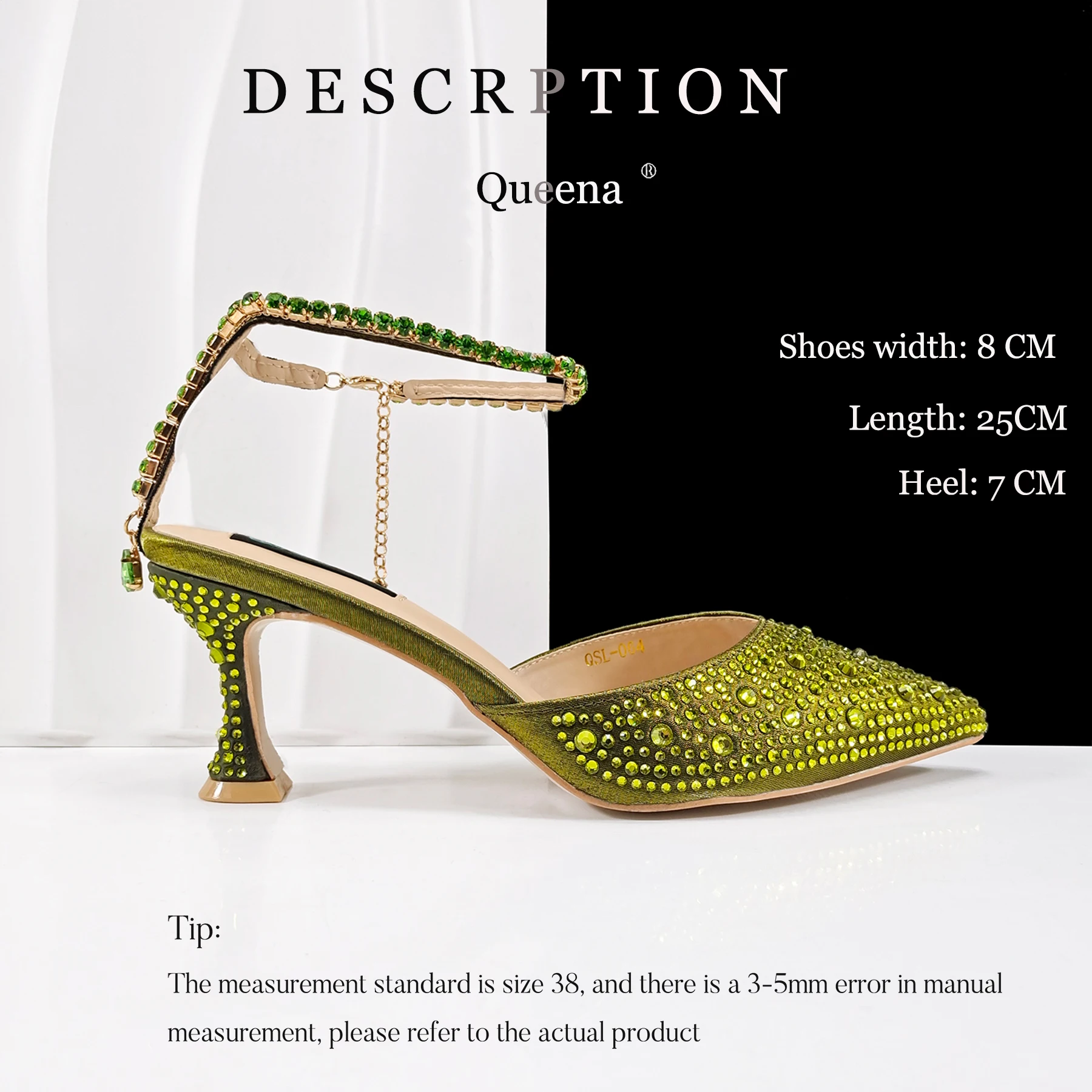 Neue Ankunft Mode Stil Spitze Schuhe Tasche Weichen Griff Tasche Fußkettchen Design Medium Ferse Damen Schuhe Geeignet für Hochzeit Party – Detail 18