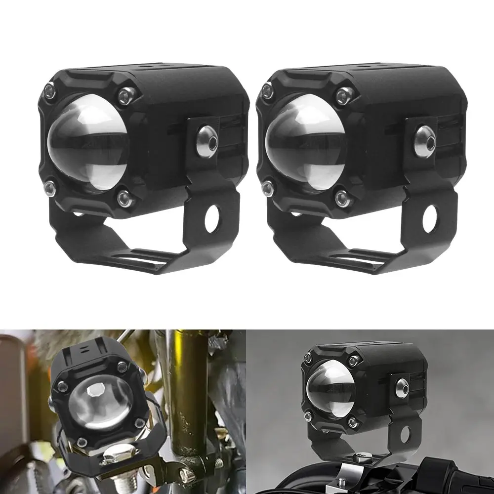 

Led Glass Lens Auxiliary Light Kit Universal 12/24V Light Bar Adjustable Bracket For Off Road Truck Suv Atv Utv 4X4 Boat Tractor