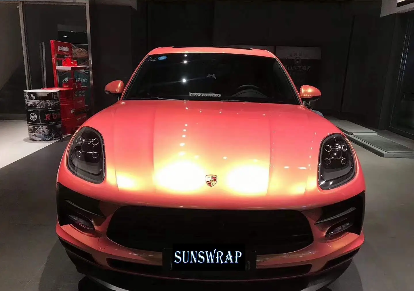 Top Magic Coral pink Gloss Shift vinyl wrap sticker For Car Wrap Film Covering With Bubble Free 1.52*18M/Roll Low tack glue