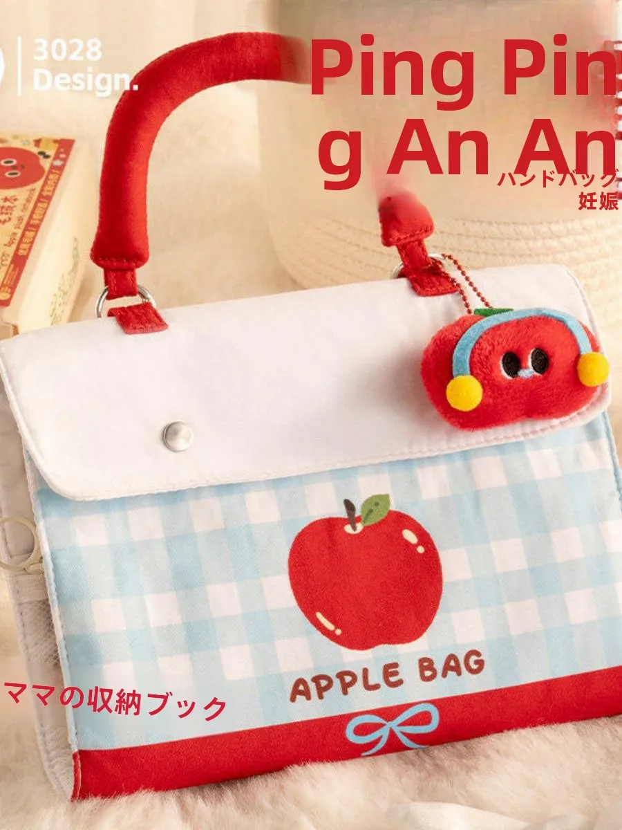 ポータブルハンドヘルドマタニティチェックアップバッグ収納ポーチa4分娩レポートフォーム馬の赤ちゃんチェックアップリスト妊娠検査ノート