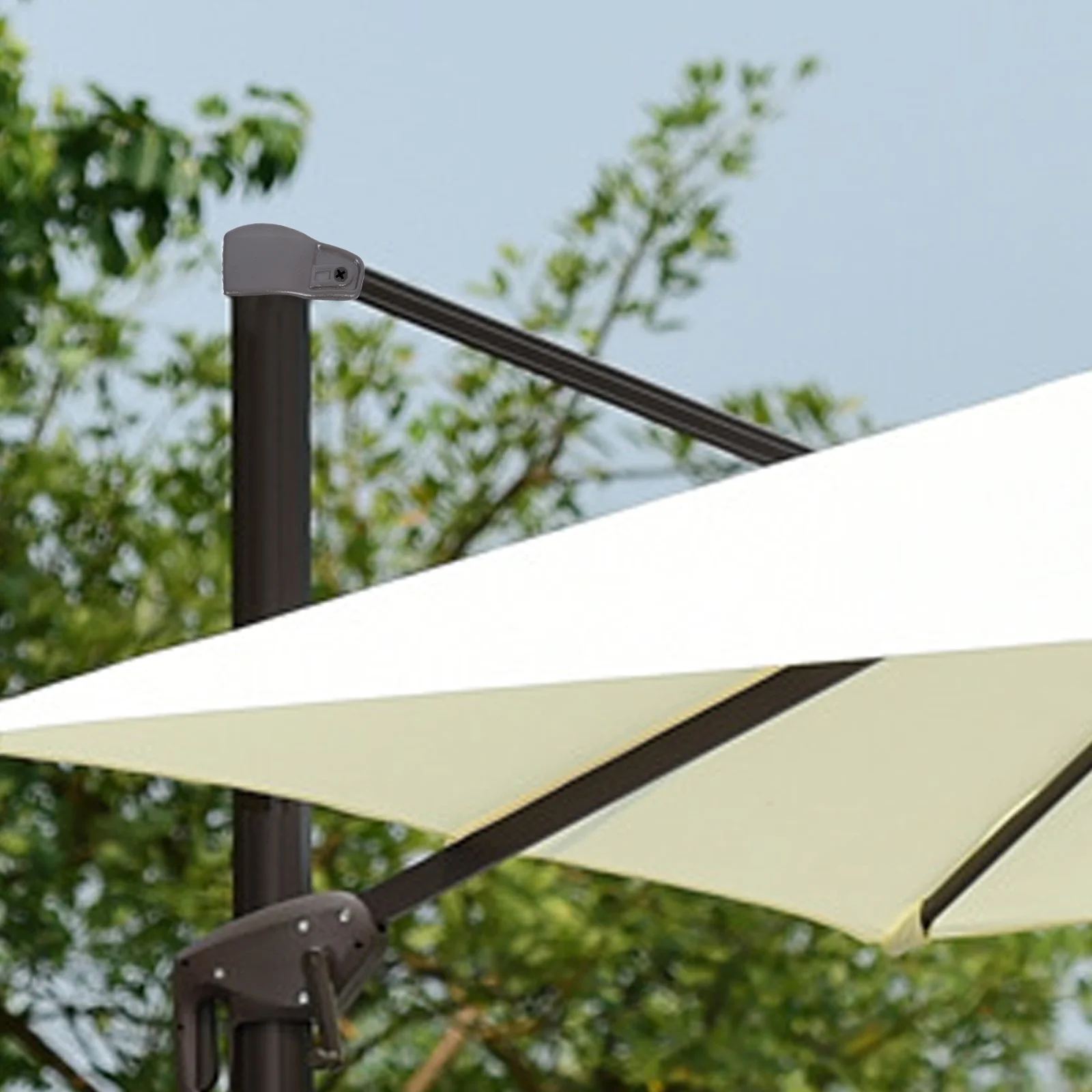 

Outdoor Replacement Part Durable Patio Parasol Pole Top Wind Resistant Easy Install Beach Efficient Function Umbrella Crank