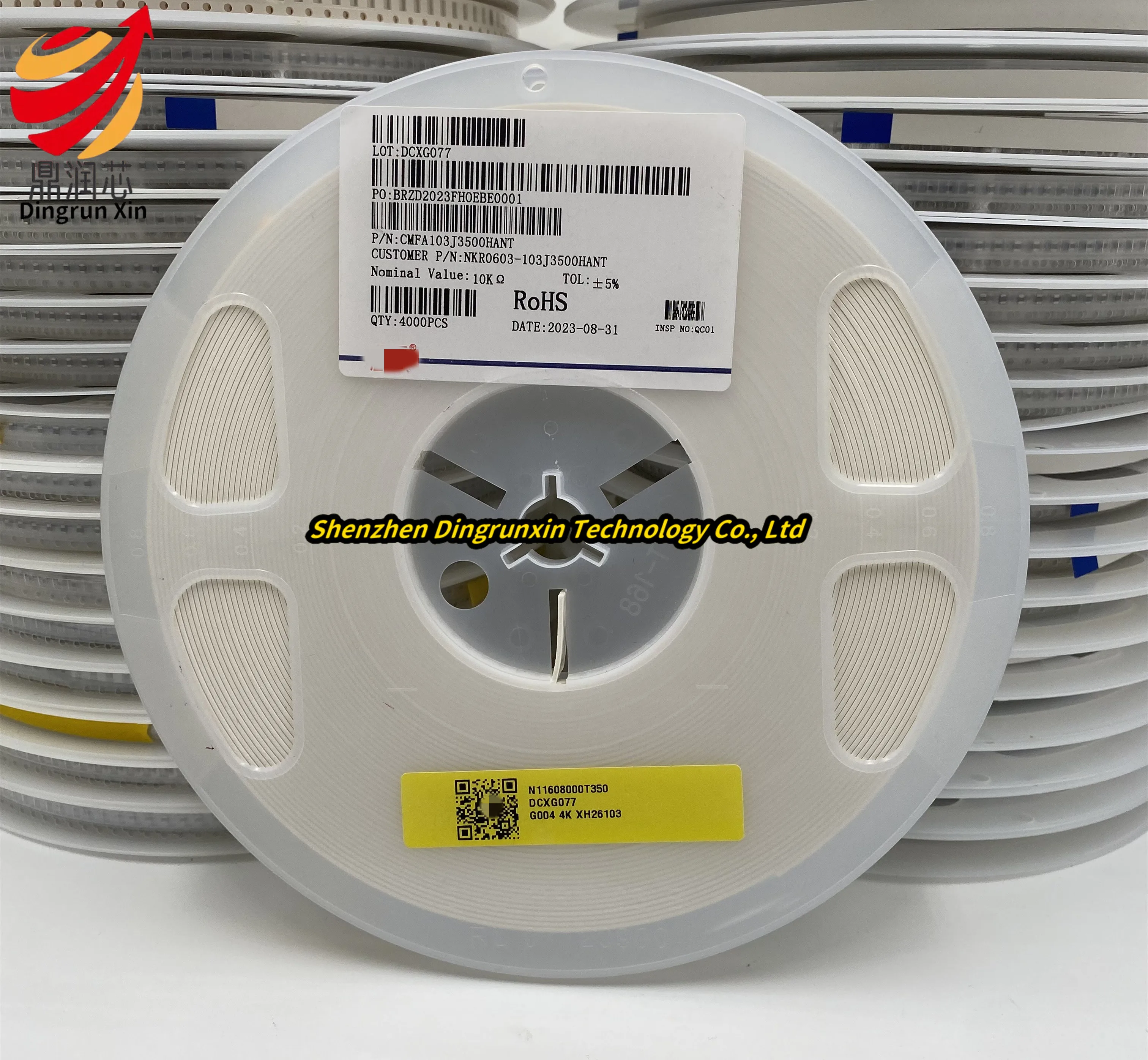 0603 10K 5% B value 3500 SMT NTC thermistor CMFA103J3500HANT 4K/disk