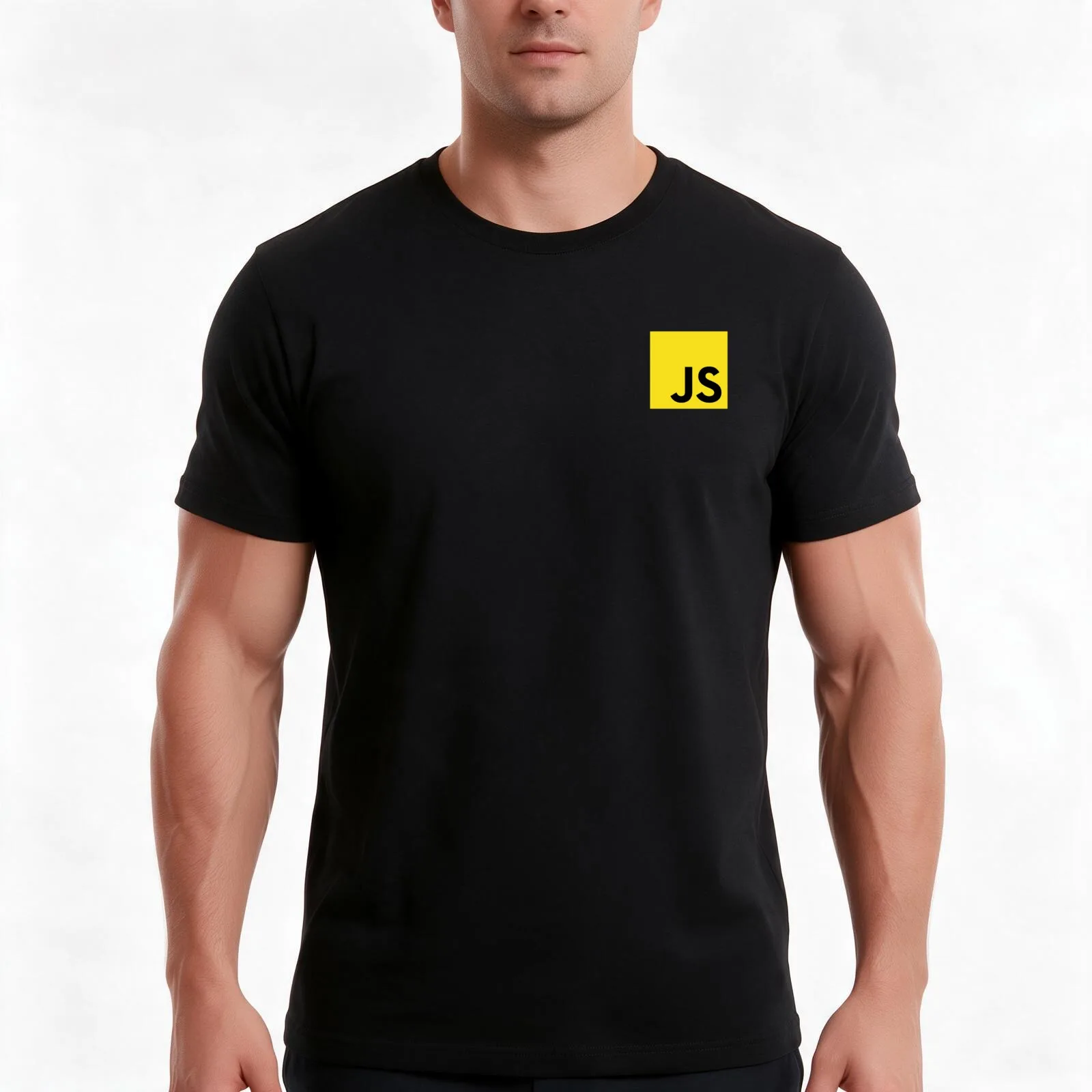 Javascript T-Shirt Summer Casual Cotton Tee Oversized Streetwear Tops Vintage Graphic Print Loose Fit Short Sleeve