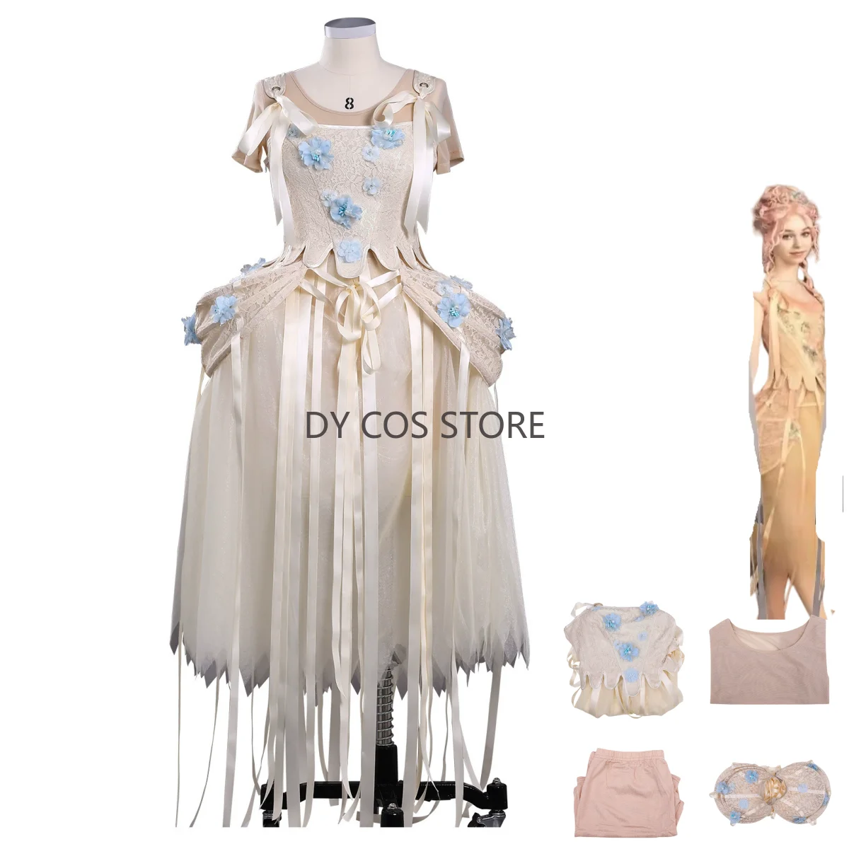 

Фильм Среда 2 Энид Синклер ‌ Косплей Костюм Белое Свадебное Платье Вечерняя Юбка Женщина Сексуальный Маскарад Карнавальный Костюм