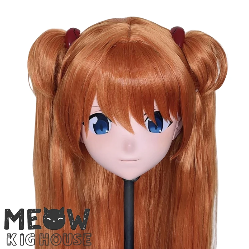 

(MEO479) Customize Handmade Full Head Lockable Crossdress Male to Female Japanese Cartoon Anime Game Character Kigurumi Mask