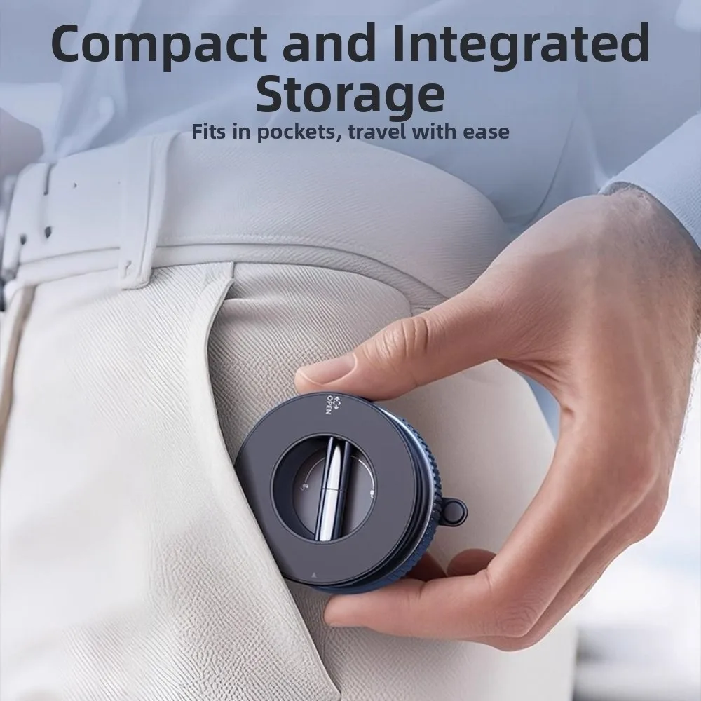 

Magnetic Car Phone Holder Folding 360° Rotating Travel Phone Stand with Vacuum Suction Cup Portable Cell Phone Bracket