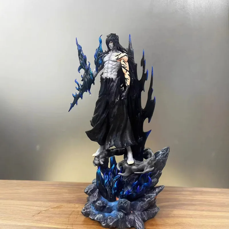 New In-Stock 35cm Bleach Ichigo Kurosaki Standing Pose With Base Anime Figure Statue Desktop Decoration Model Toy