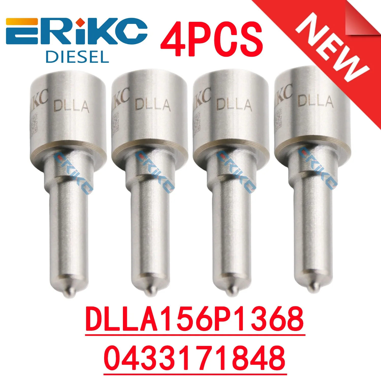 

4PCS DLLA156P1368 0433171848 Common Rail Injector Nozzle DLLA 156 P 1368 for HYUNDAI 33800-4A100 0445110279 0445110186