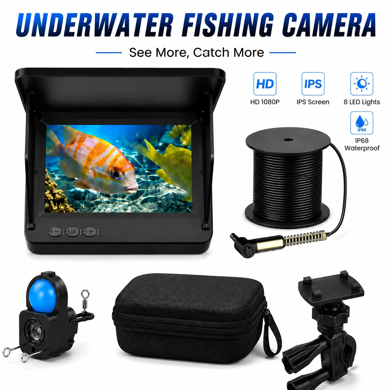 Cámara Subacuática para Pesca, - Fish Finder Cable reseña y precio