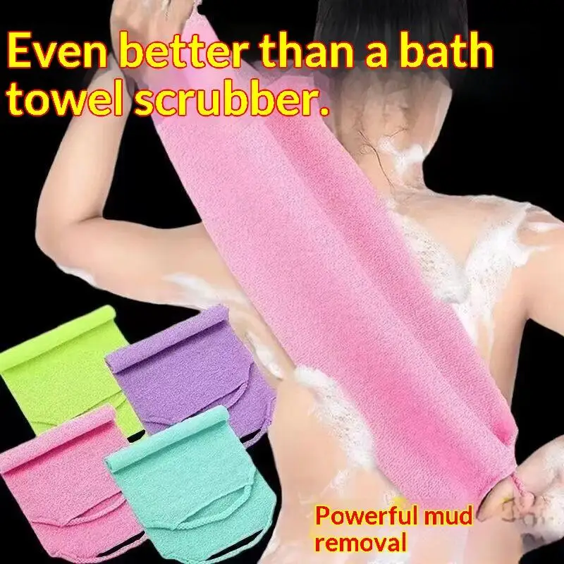 1 Stück Peeling-Badetuch, Dehnbarer Ganzkörper-Waschlappen, Super Saugfähiges Handtuch, Badezimmerzubehör – Detail 10