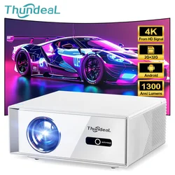 ThundeaL proyector Full HD 1080P 2K 4K vídeo LED 3D portátil, TD93Pro, Mini WiFi Android cine en casa TD93 Pro proyector portátil proyectores de cine en casa 1080p