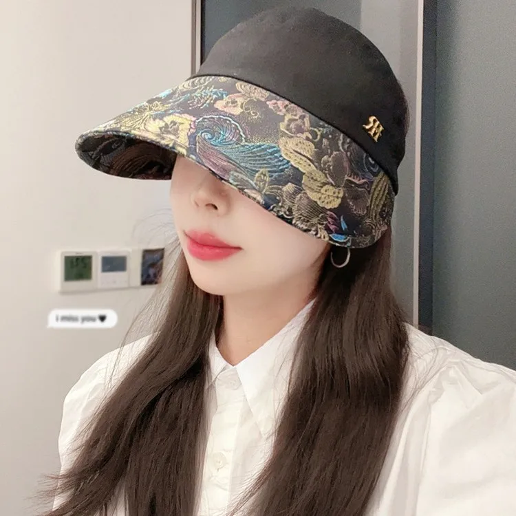 

2025Летняя новинка! Версия женской полубейсболки с пустым верхом — приятная для хвоста, льняная, дышащая, для повседневной защиты от солнца