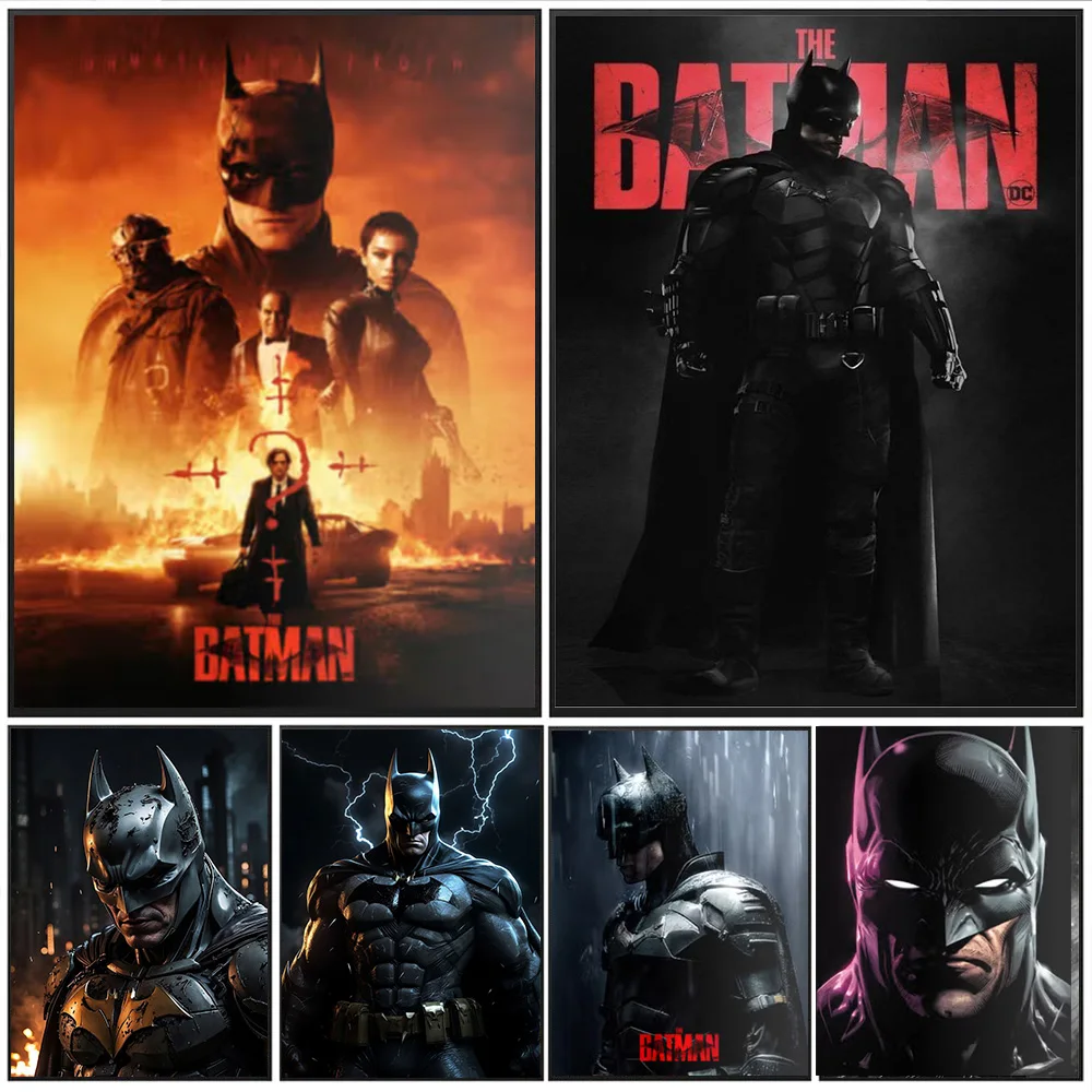 

DC Comics Movie Superhero Batman Prints Poster Canvas Painting Modern Wall Art for Living Room Home Decor Gift for kids