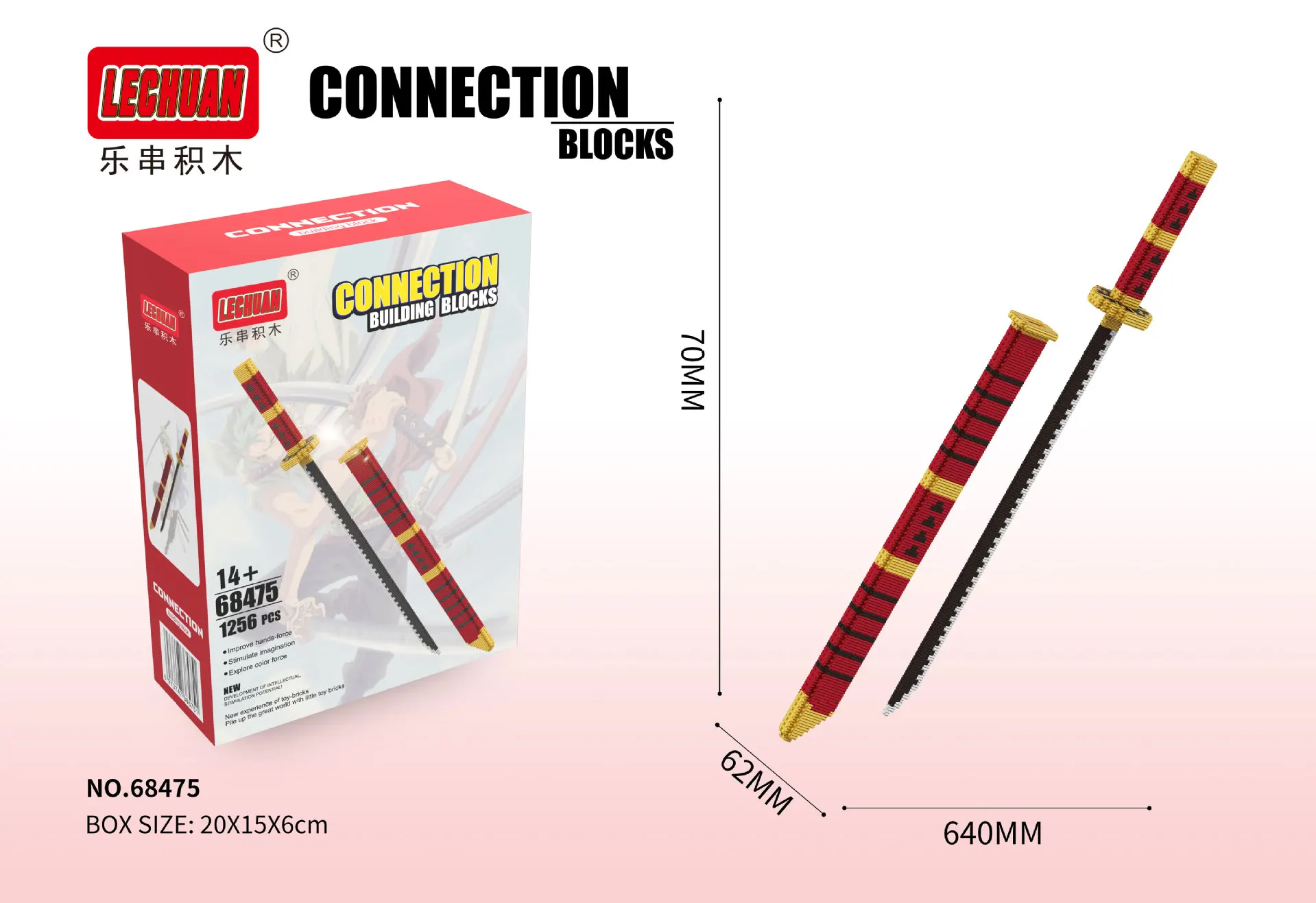 Anime Speelgoed Samurai Zwaard Micro Connectie Bouwstenen Anime Yamato Nichirin Messen Stenen Model Verzamel Ornamenten Cadeau voor Volwassenen