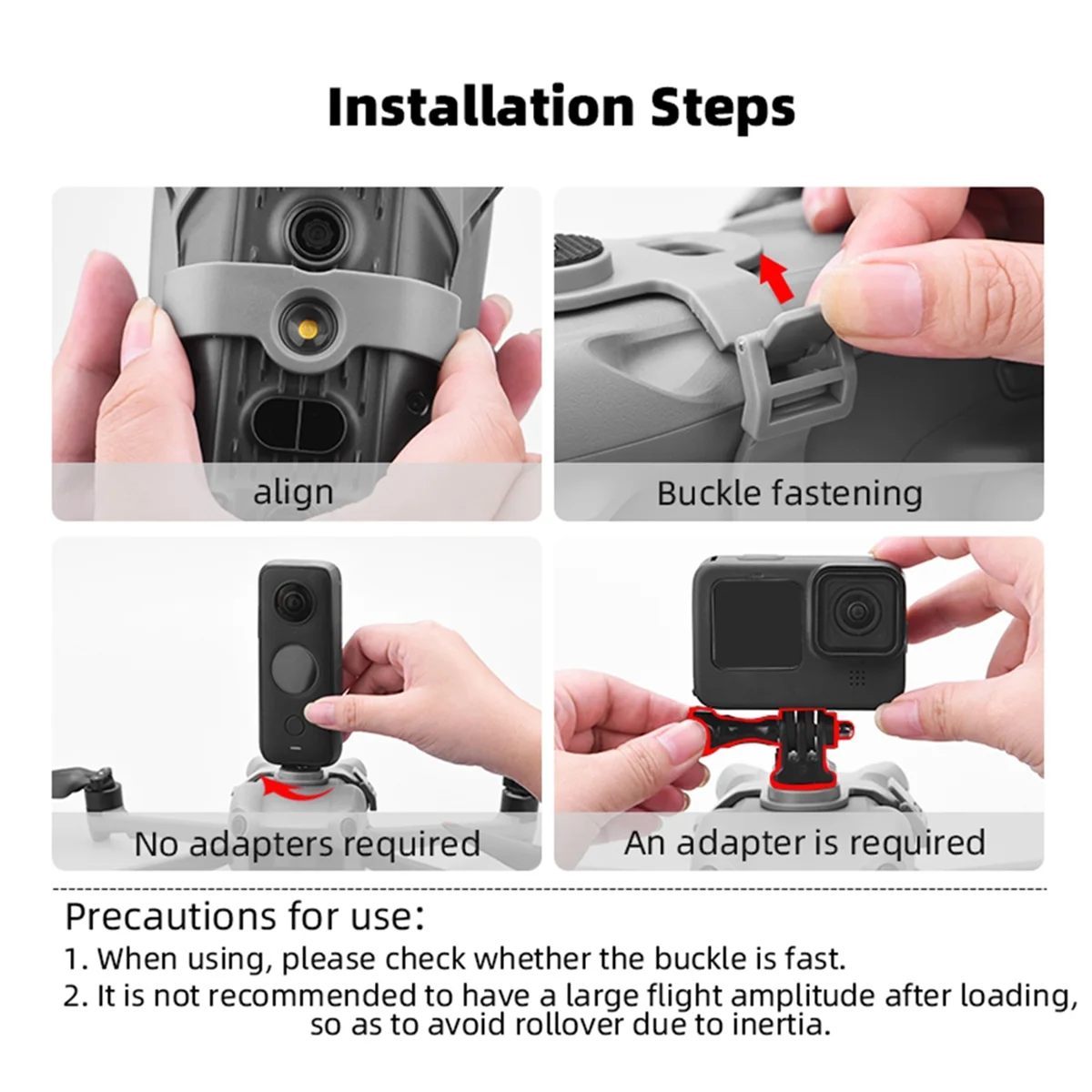 Expansion Bracket for DJI Air 3 Drone Light Top Extended Holder Gopro Action Camera Connector Fixed Base Adapter Mount