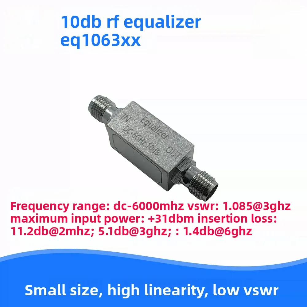 RF Equalizer Slope Attenuator, Negative Insertion Loss Slope Compensator 50Ω for Microwave
