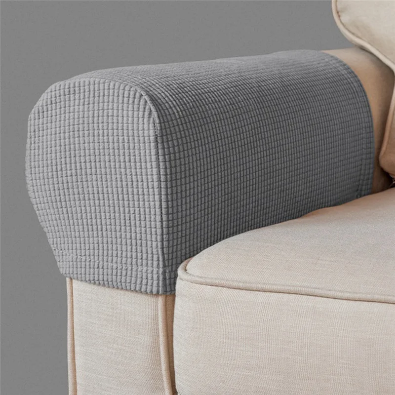 EYFL-Stretch Armrest Chair Covers, Anti-Slip Furniture Protector, Elastic Sofa Couch Slipcovers,