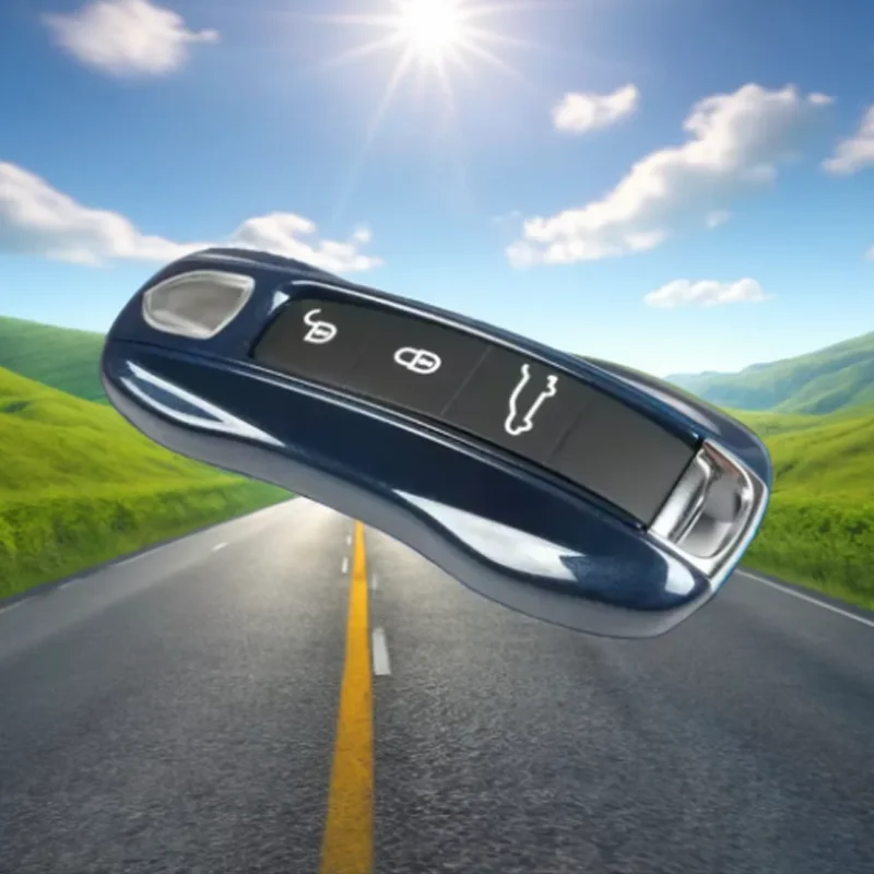 

3 4 Button Midnight Blue For Porsche Panamera Macan Cayenne Cayman Boxster 911 9ya 971 Remote Car Key Case Cover Fob Accessories