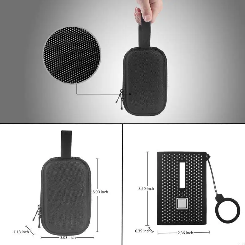 203b mang theo trường hợp + combo bìa silicon cho Sam Sung T7 cho cảm ứng SSD Travel Sh