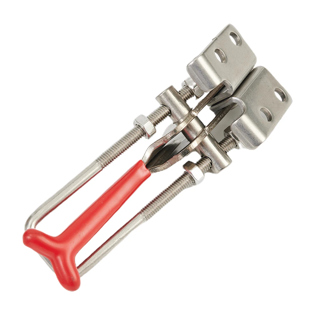 Steel Load 200kg 2pcs Stainless Steel Toggle Clamp Load 200kg Horizontal Quick Lock Clip Adjustable Handle Buckle