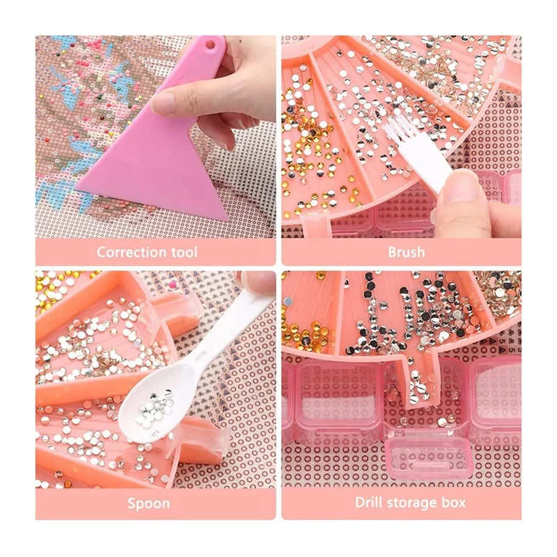 Palette de rangement pour peinture diamant 5D, kit d'escalade, accessoire, 6 grilles