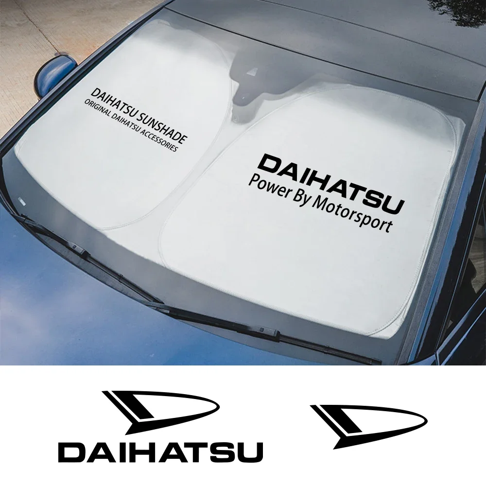 Car Windshield Sunshade Cover, Auto Acessórios, Daihatsu Emblem, Sirion, Terios 2, Feroza, Trevis, Taft Fog Light