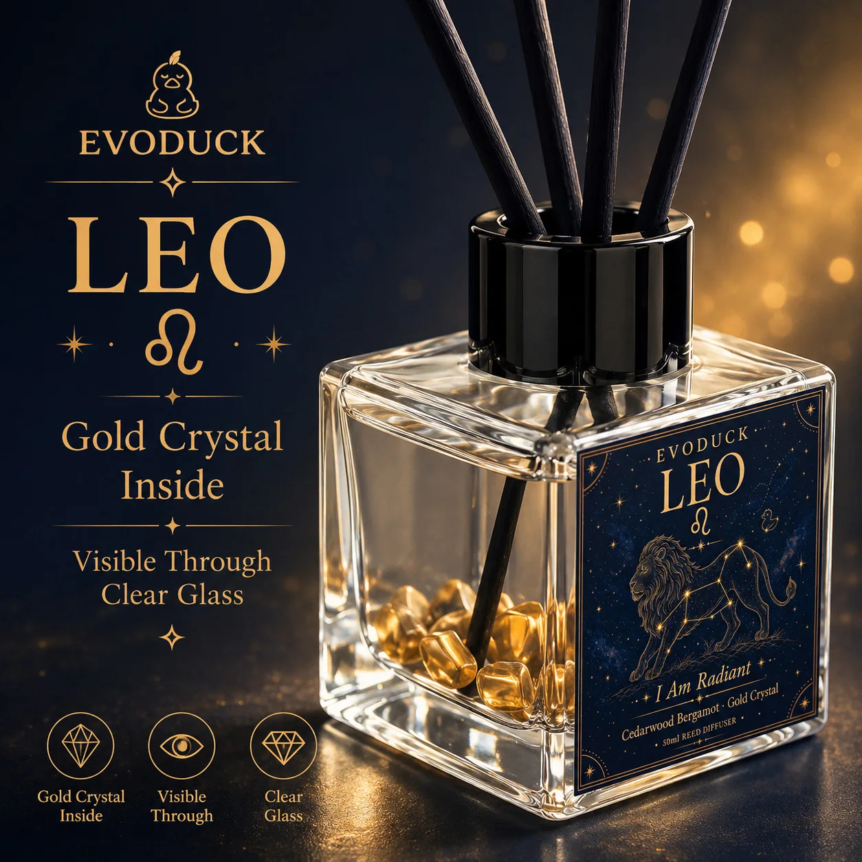 レオの星座リードディフューザー 50ml シダーウッド ベル - Home Fragrance Bergamot のレビューと価格