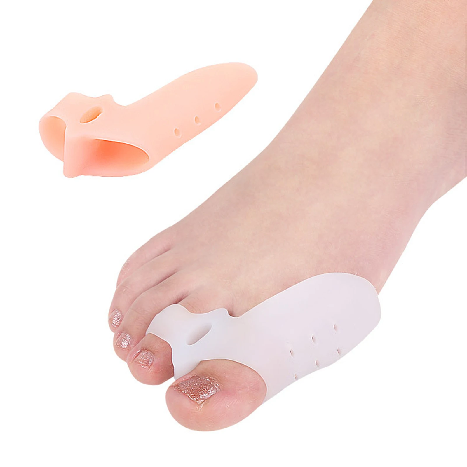 Big Toe Straightener Thumb Valgus Protector Silicone Gel Foot Fingers Toe Separator Bunion Adjuster Feet Pads Relief Foot Pain