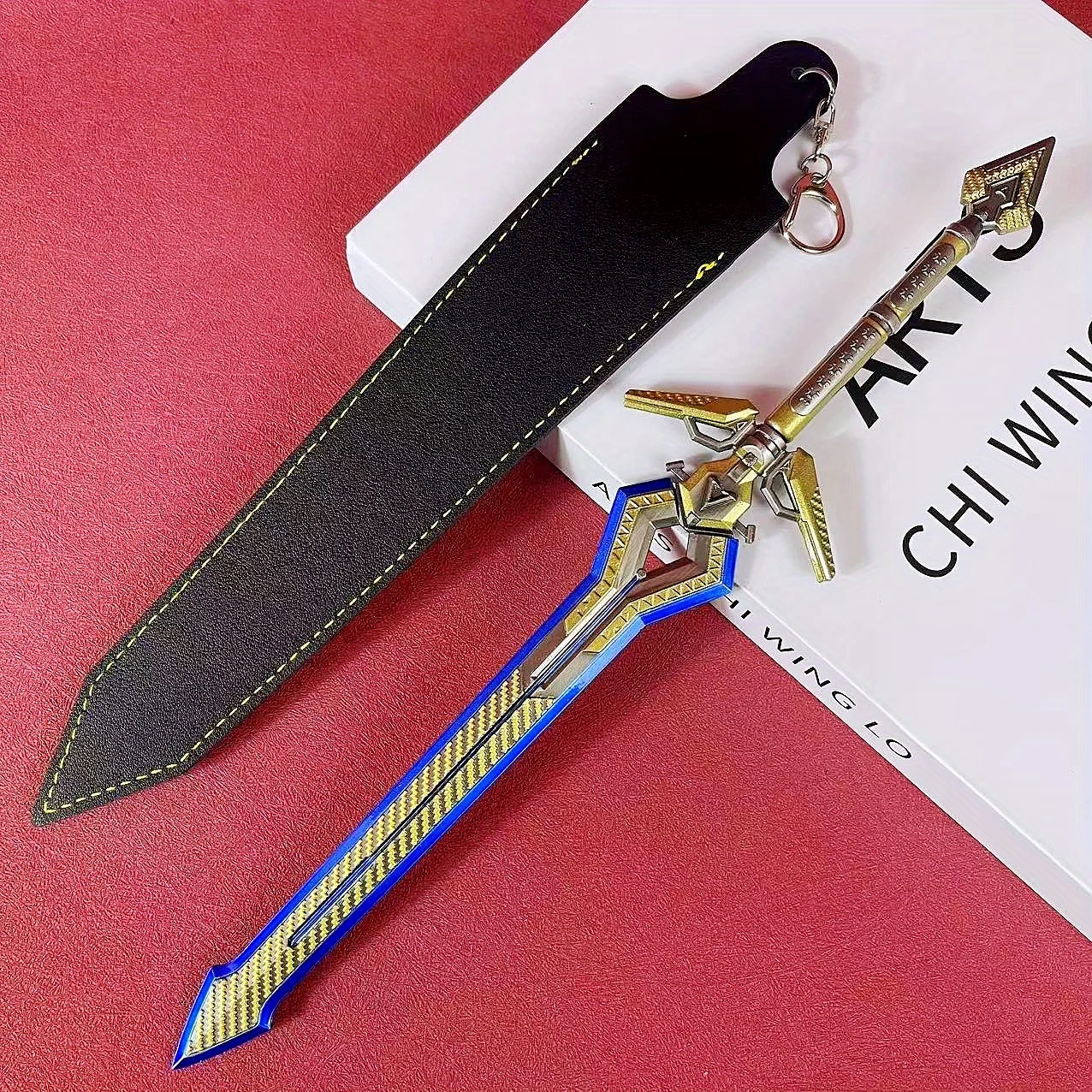 

11,8-дюймовый меч-катана Apex Legends, аниме-реквизит для косплея, дамасский клинок, полноразмерный японский меч-катана, оригинальная самурайская сабля, игрушка-подарок