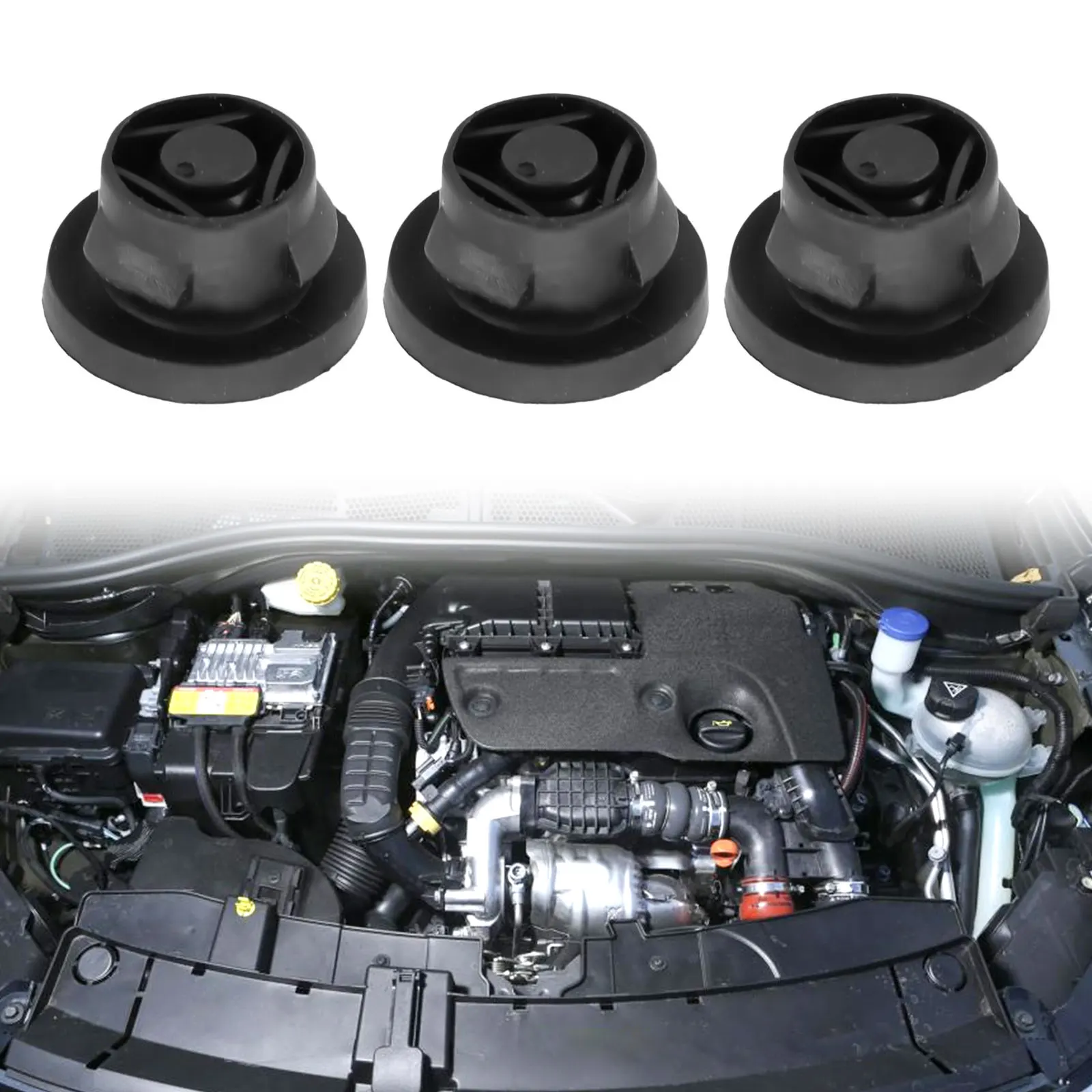 

3Pcs Car Air Filter Rubber Insert Grommet Fit For Citroen-Peugeot 1.6 HDI Diesel #1422A3/1422. A-3 22.5mm 15mm 13.5mm Wear Parts