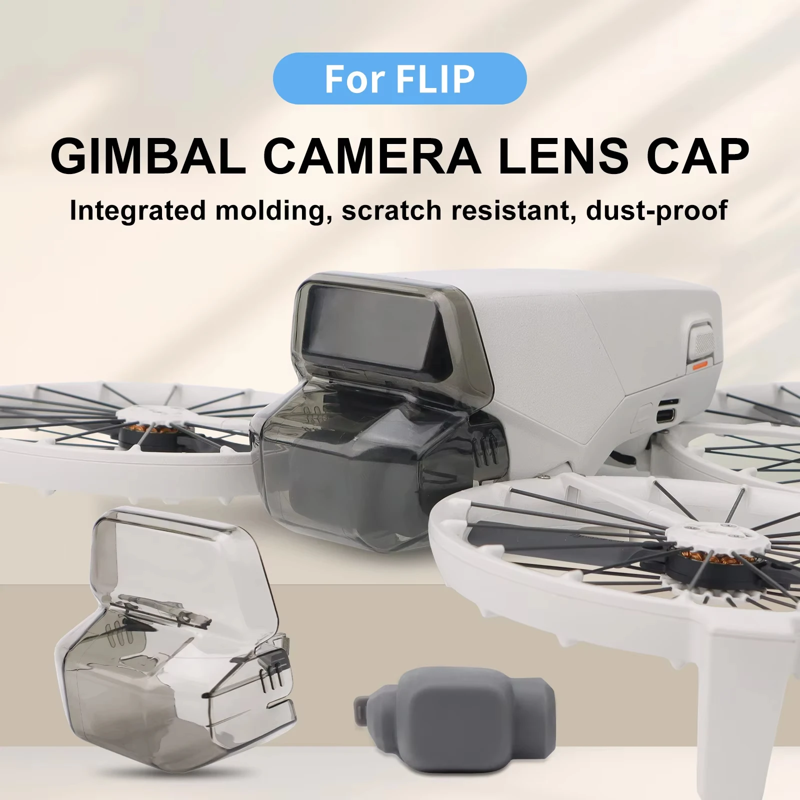 

Gimbal Camera Protection Cover for DJI FLIP Drone Anti Scratch Dustproof Silicone Lens Guard Full Vision System Shield Accessory